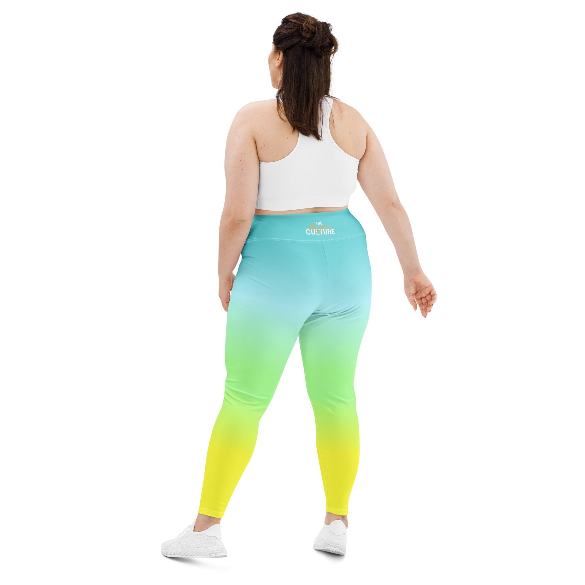[THC Basics] Tropical Wave Plus Size Leggings