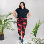 [Floral Bloom] Night Flora Yoga Plus Size Leggings