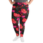 [Floral Bloom] Night Flora Yoga Plus Size Leggings