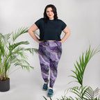 [Luxe Chic] Amethyst Gleam Plus Size Leggings