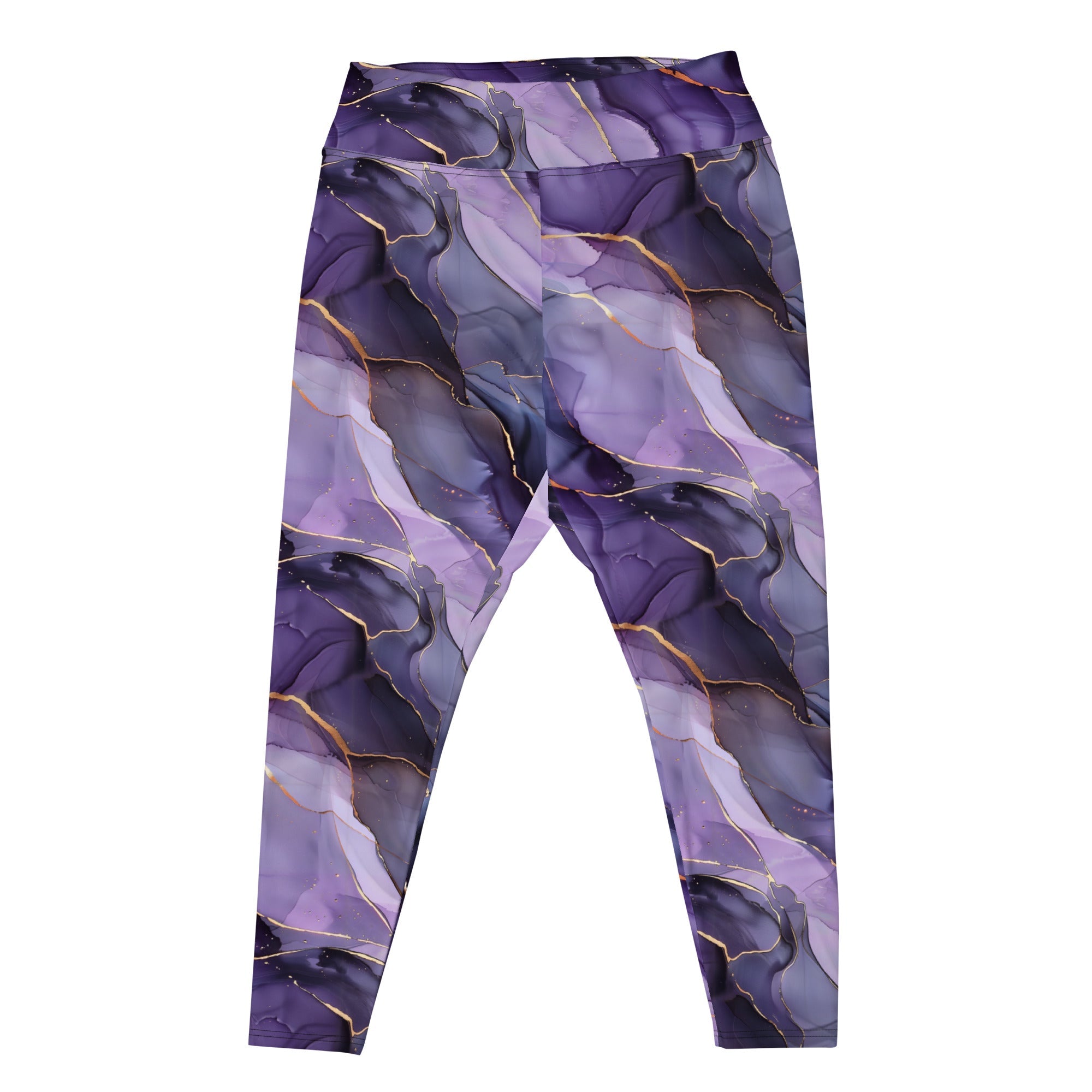 [Luxe Chic] Amethyst Gleam Plus Size Leggings