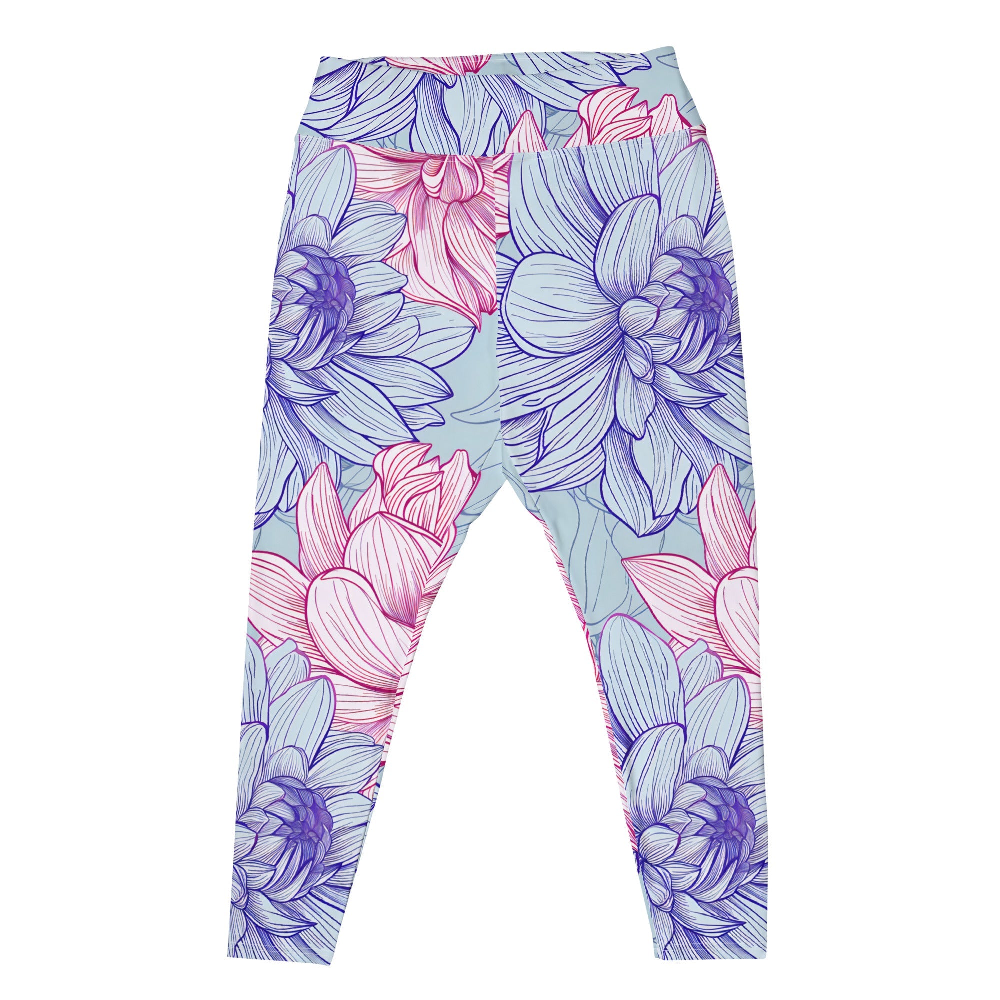 [Floral Bloom] Dahlia Gloom Plus Size Leggings