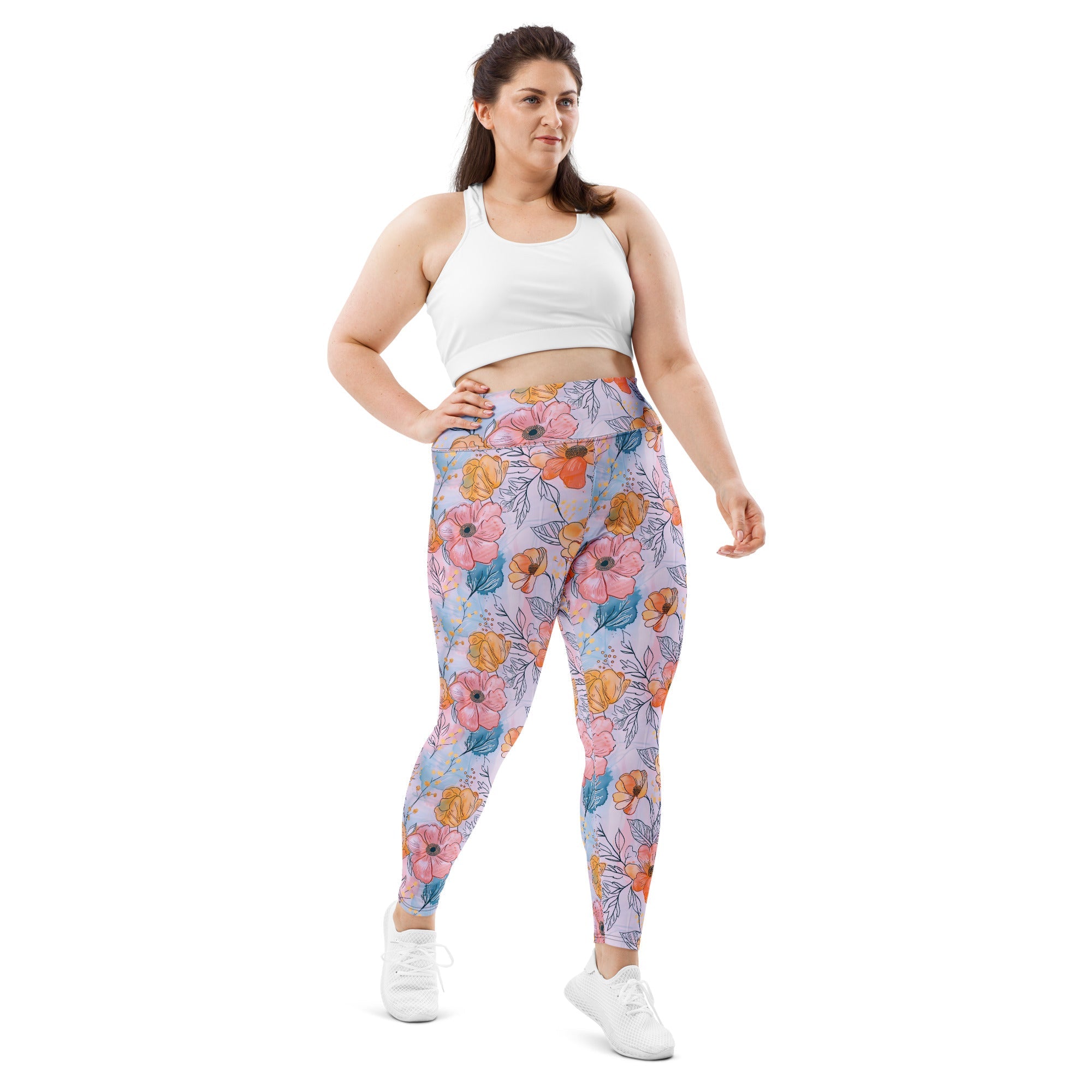 [Floral Bloom] Spring Serenade Plus Size Leggings