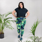 [Floral Bloom] Electric Flora Plus Size Leggings