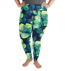 [Floral Bloom] Electric Flora Plus Size Leggings