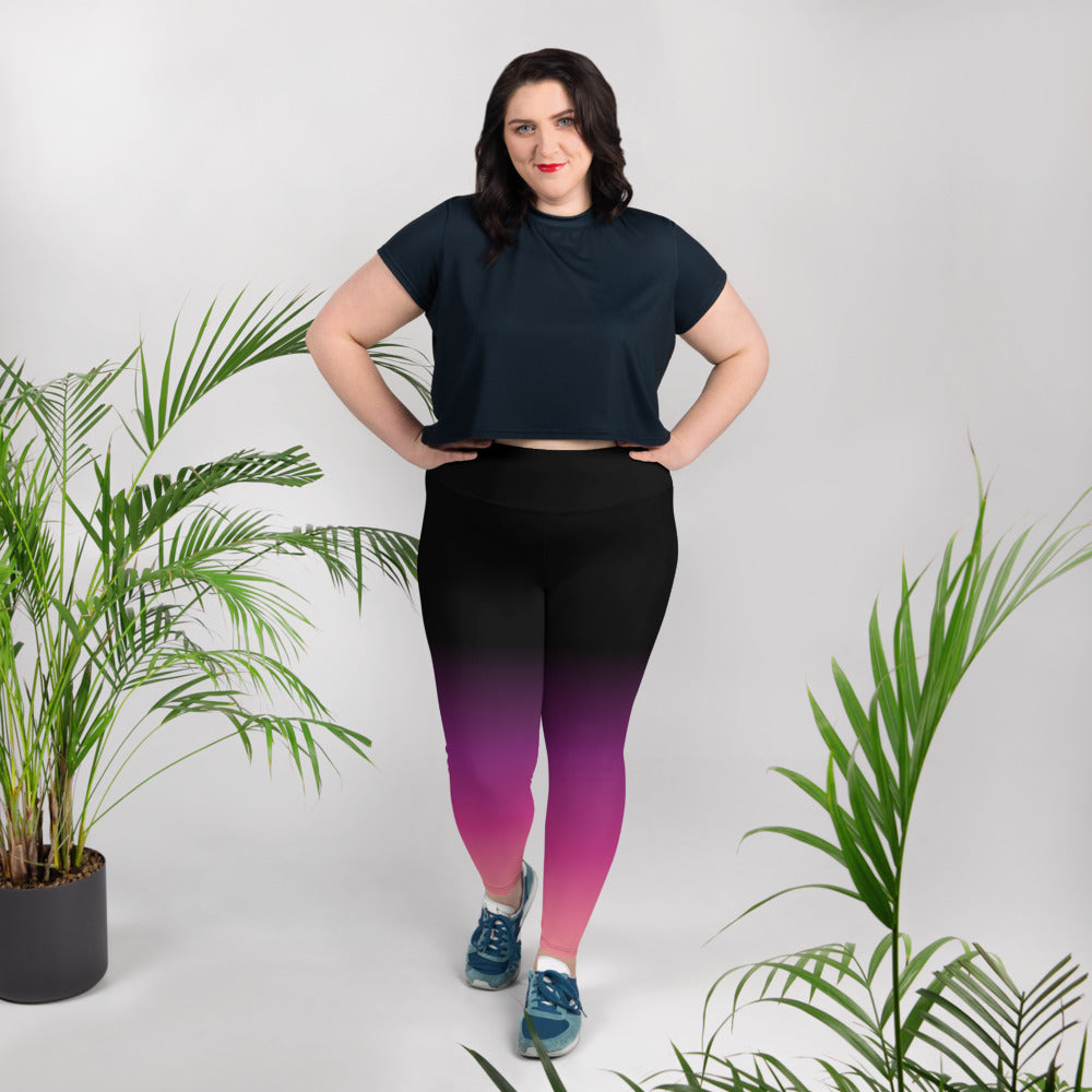 [THC Basics] Pink Eclipse Plus Size Leggings