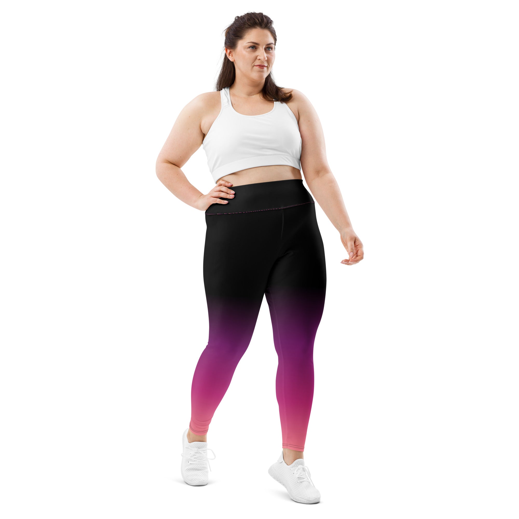 [THC Basics] Pink Eclipse Plus Size Leggings