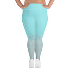 [THC Basics] Frosted Cyan Plus Size Leggings