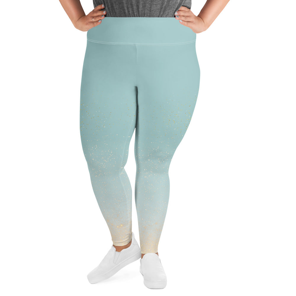 [THC Basics] Shimmering Showers Plus Size Leggings