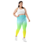 [THC Basics] Tropical Wave Plus Size Leggings