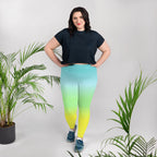 [THC Basics] Tropical Wave Plus Size Leggings