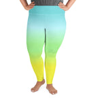 [THC Basics] Tropical Wave Plus Size Leggings