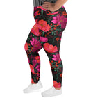 [Floral Bloom] Night Flora Yoga Plus Size Leggings