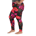 [Floral Bloom] Night Flora Yoga Plus Size Leggings