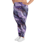 [Luxe Chic] Amethyst Gleam Plus Size Leggings
