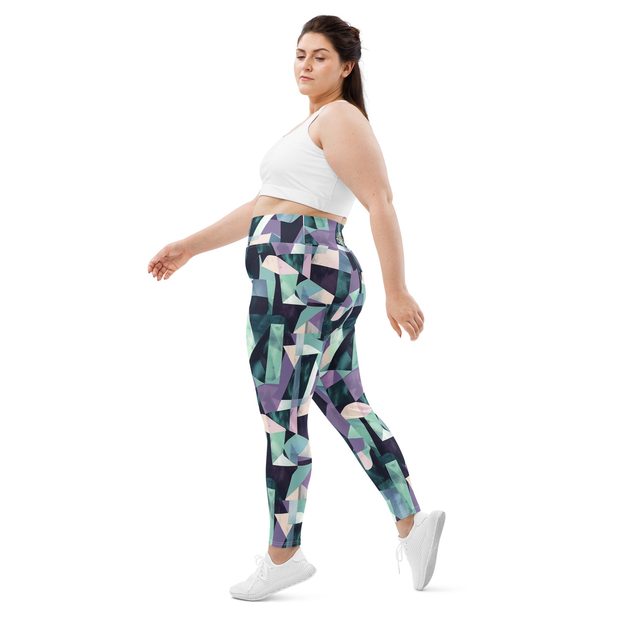 [GeoModa] Kleido Shards Plus Size Leggings