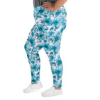 [Floral Bloom] Blue Mystique Plus Size Leggings