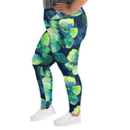[Floral Bloom] Electric Flora Plus Size Leggings