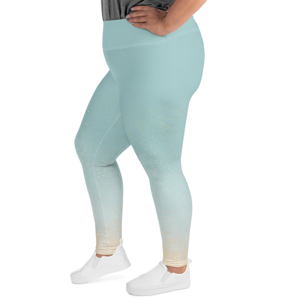 [THC Basics] Shimmering Showers Plus Size Leggings