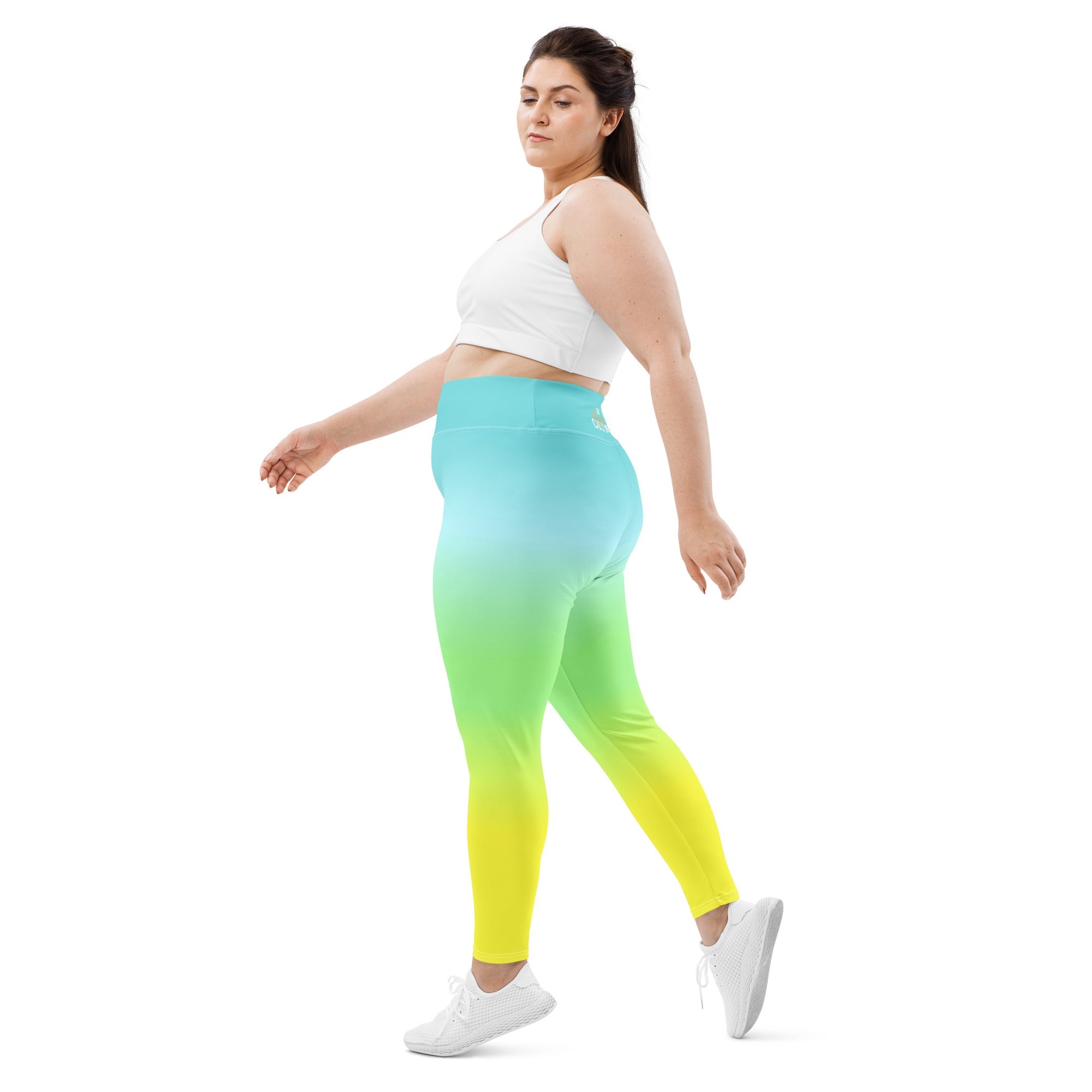 [THC Basics] Tropical Wave Plus Size Leggings