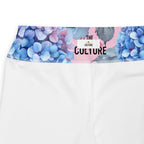 [Floral Bloom] Blushing Hydrangea Plus Size Leggings