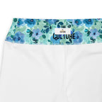 [Floral Bloom] Azure Meadow Plus Size Leggings