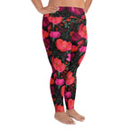 [Floral Bloom] Night Flora Yoga Plus Size Leggings