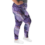 [Luxe Chic] Amethyst Gleam Plus Size Leggings