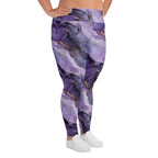 [Luxe Chic] Amethyst Gleam Plus Size Leggings
