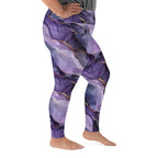 [Luxe Chic] Amethyst Gleam Plus Size Leggings