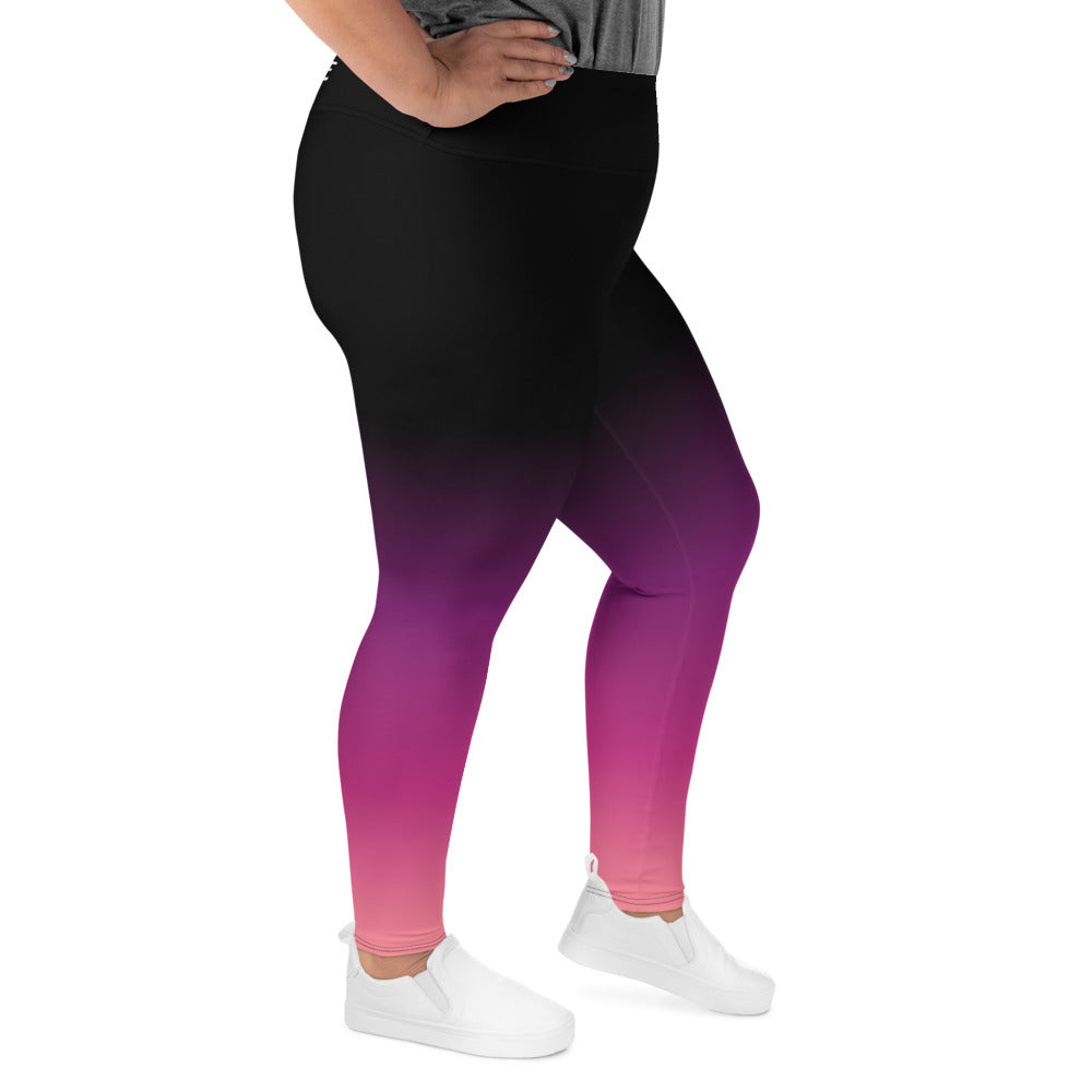 [THC Basics] Pink Eclipse Plus Size Leggings