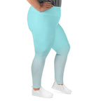 [THC Basics] Frosted Cyan Plus Size Leggings