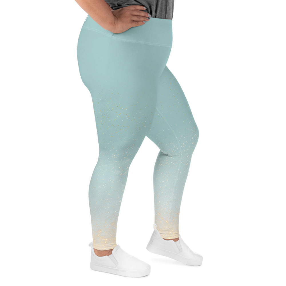 [THC Basics] Shimmering Showers Plus Size Leggings