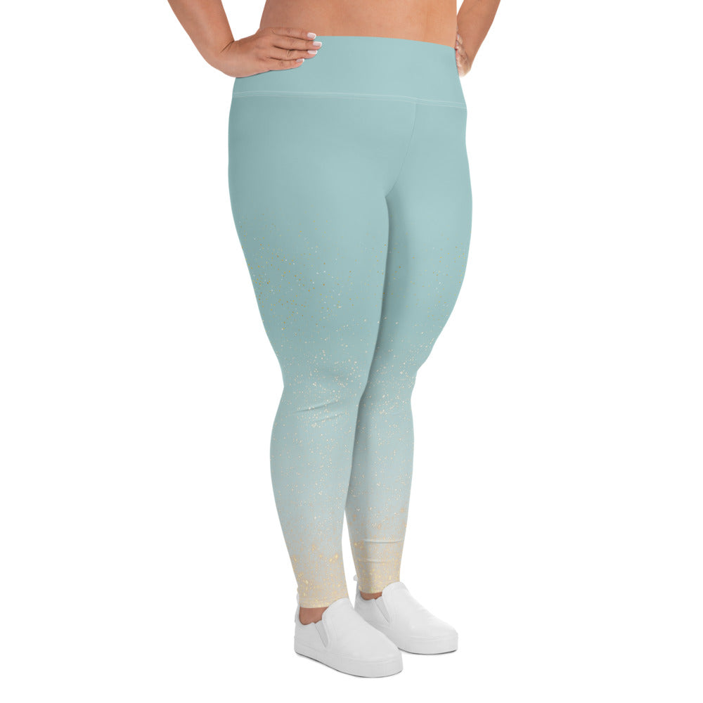 [THC Basics] Shimmering Showers Plus Size Leggings