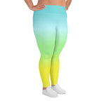 [THC Basics] Tropical Wave Plus Size Leggings