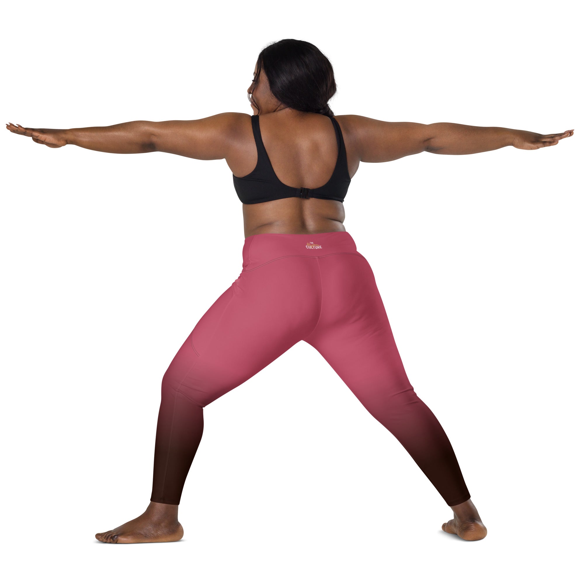 [THC Basics] Blush Latte Crossover Leggings with Pockets