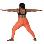 [GeoModa] Coral Crush Crossover Leggings with Pockets