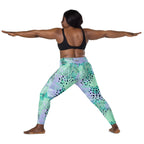 [Wild Side] Wild Whimsy Crossover Leggings with Pockets