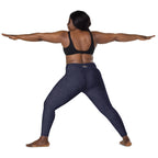 [Wild Side] Indigo Roar Crossover Leggings with Pockets