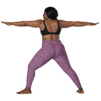 [Wild Side] Burgundy Roar Crossover Leggings with Pockets