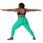 [Wild Side] Parakeet Roar Crossover Leggings with Pockets