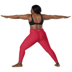 [Wild Side] Crimson Roar Crossover Leggings with Pockets
