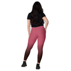 [THC Basics] Blush Latte Crossover Leggings with Pockets