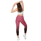 [THC Basics] Blush Latte Crossover Leggings with Pockets