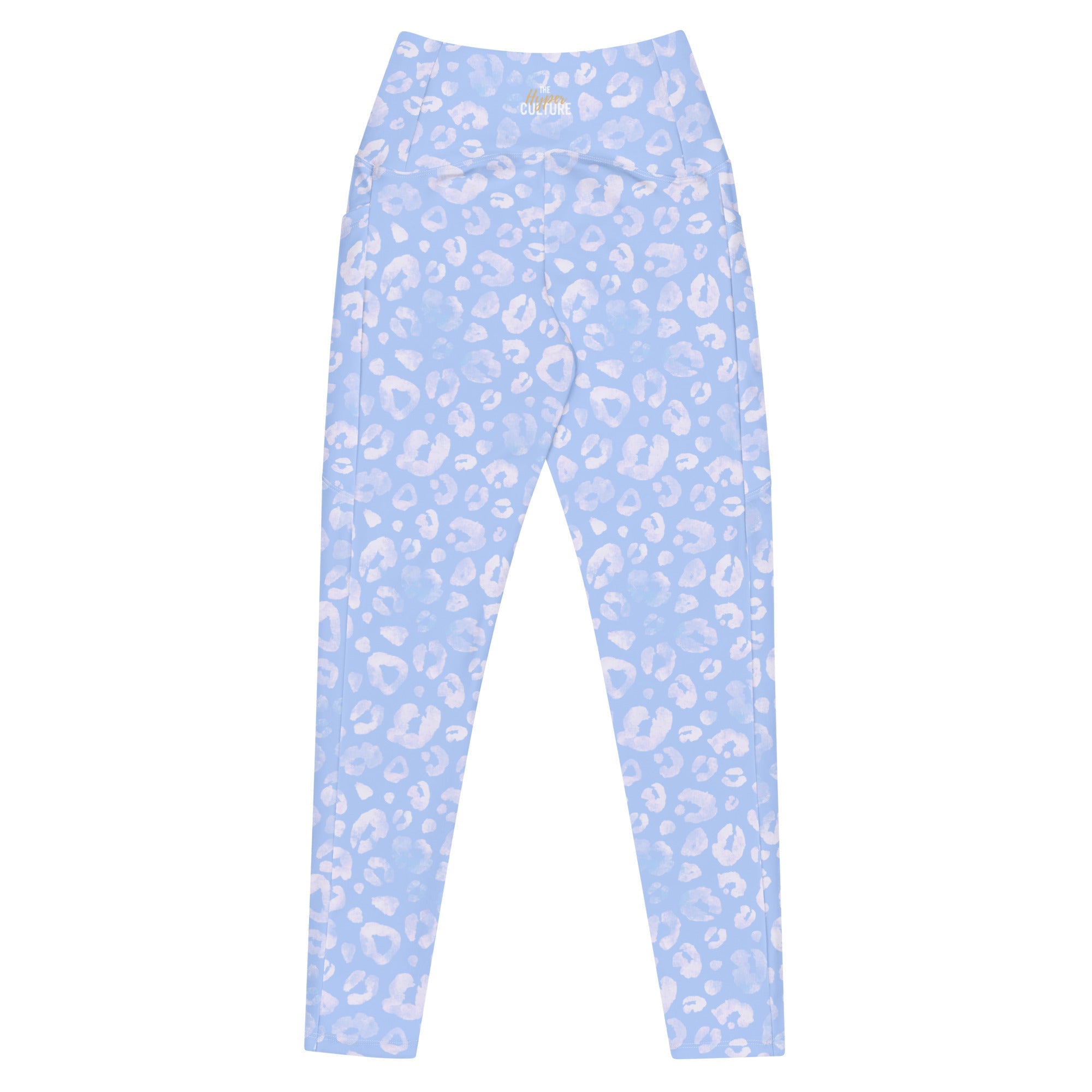 [Wild Side] Azure Roar Crossover Leggings with Pockets