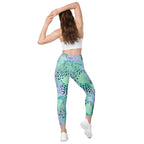 [Wild Side] Wild Whimsy Crossover Leggings with Pockets