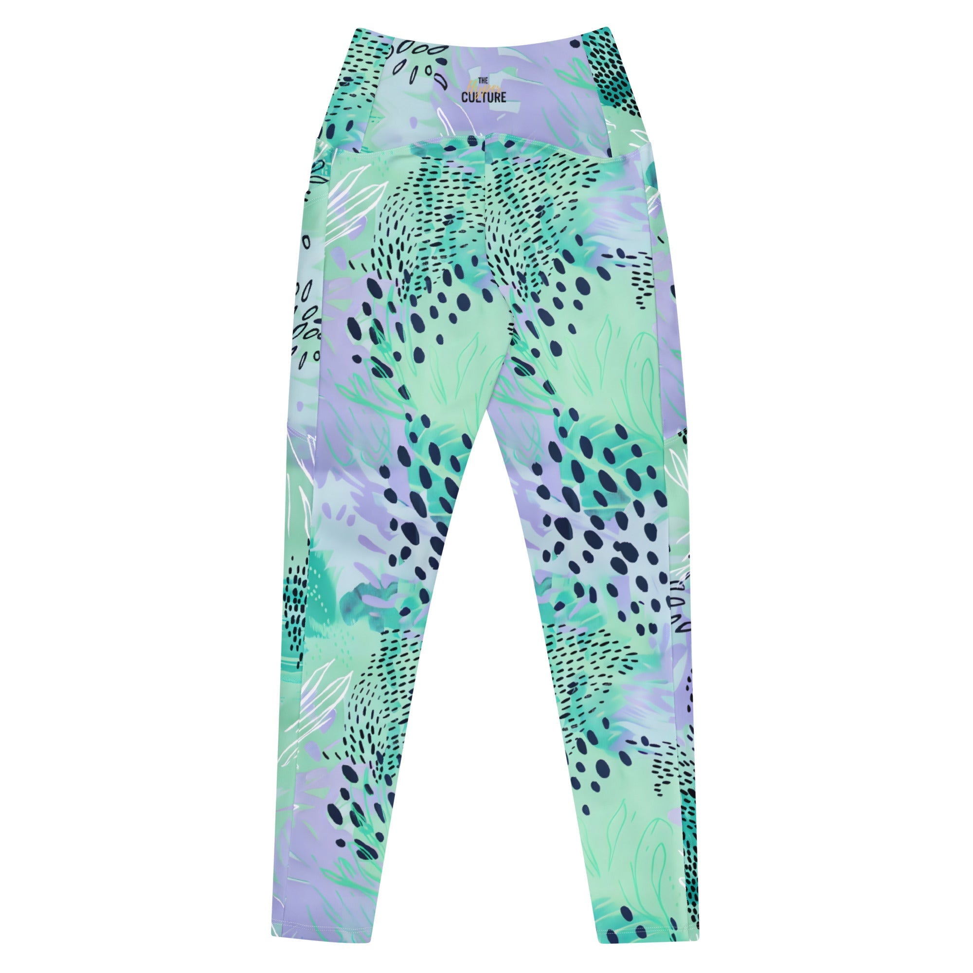 [Wild Side] Wild Whimsy Crossover Leggings with Pockets