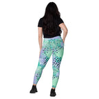 [Wild Side] Wild Whimsy Crossover Leggings with Pockets