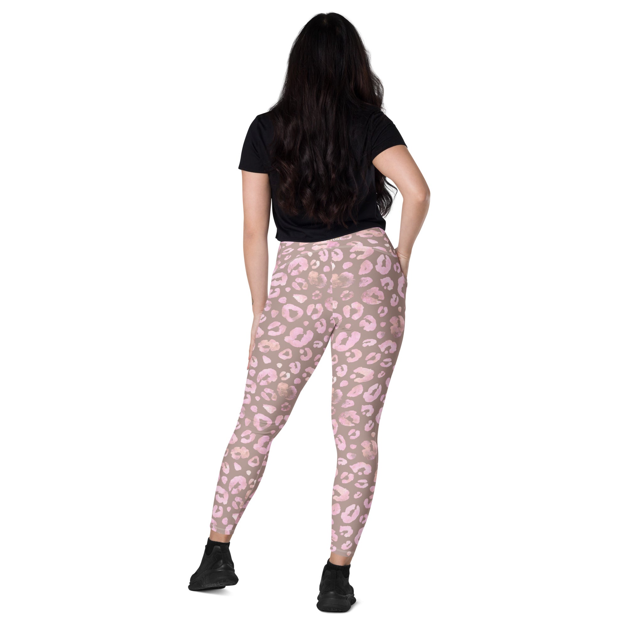 [Wild Side] Dusty Roar Crossover Leggings with Pockets