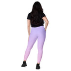 [THC Basics] Serene Skies Crossover Leggings with Pockets